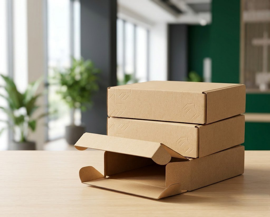 Premium kraft mailer / shipping boxes and sustainable custom packaging